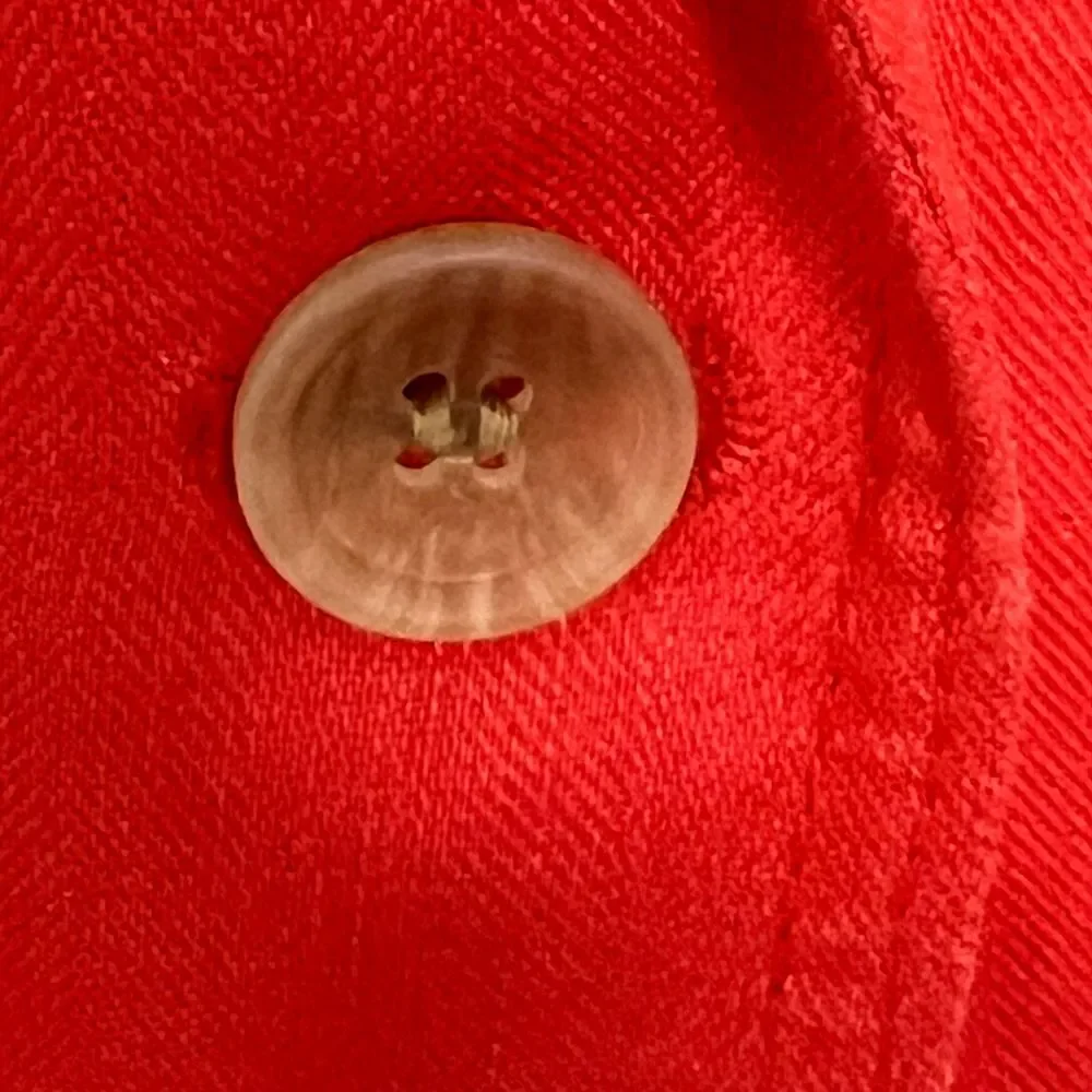 J. Crew Orange Red 100% Linen Blazer Classic Two Button‎ Professional Jacket 4